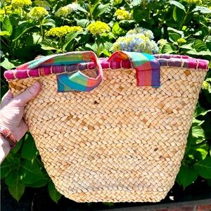 Vintage Ralph Lauren straw bag